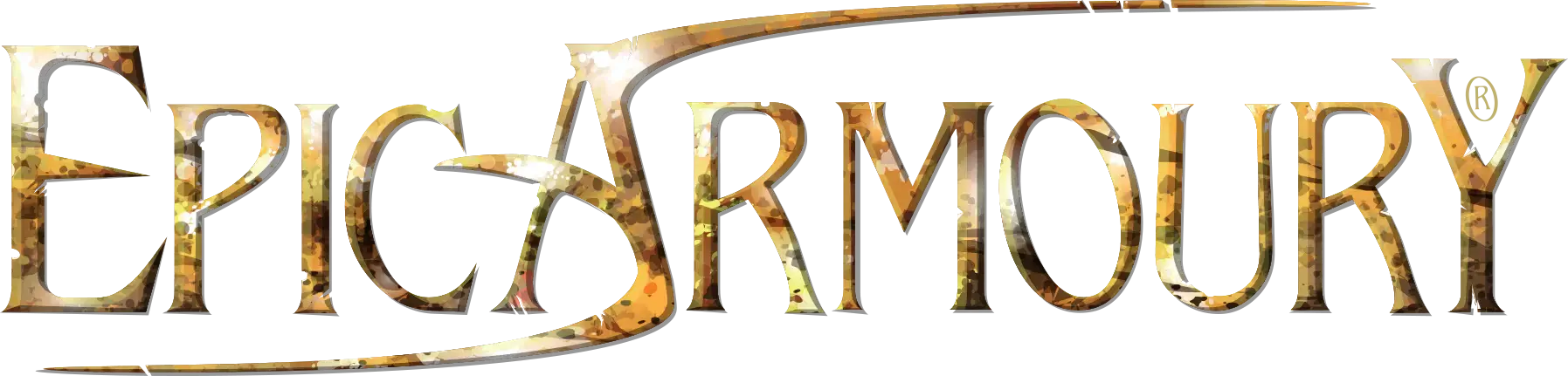 Logo of Epic Armoury, showcasing quality larp gear for immersive character adventures.