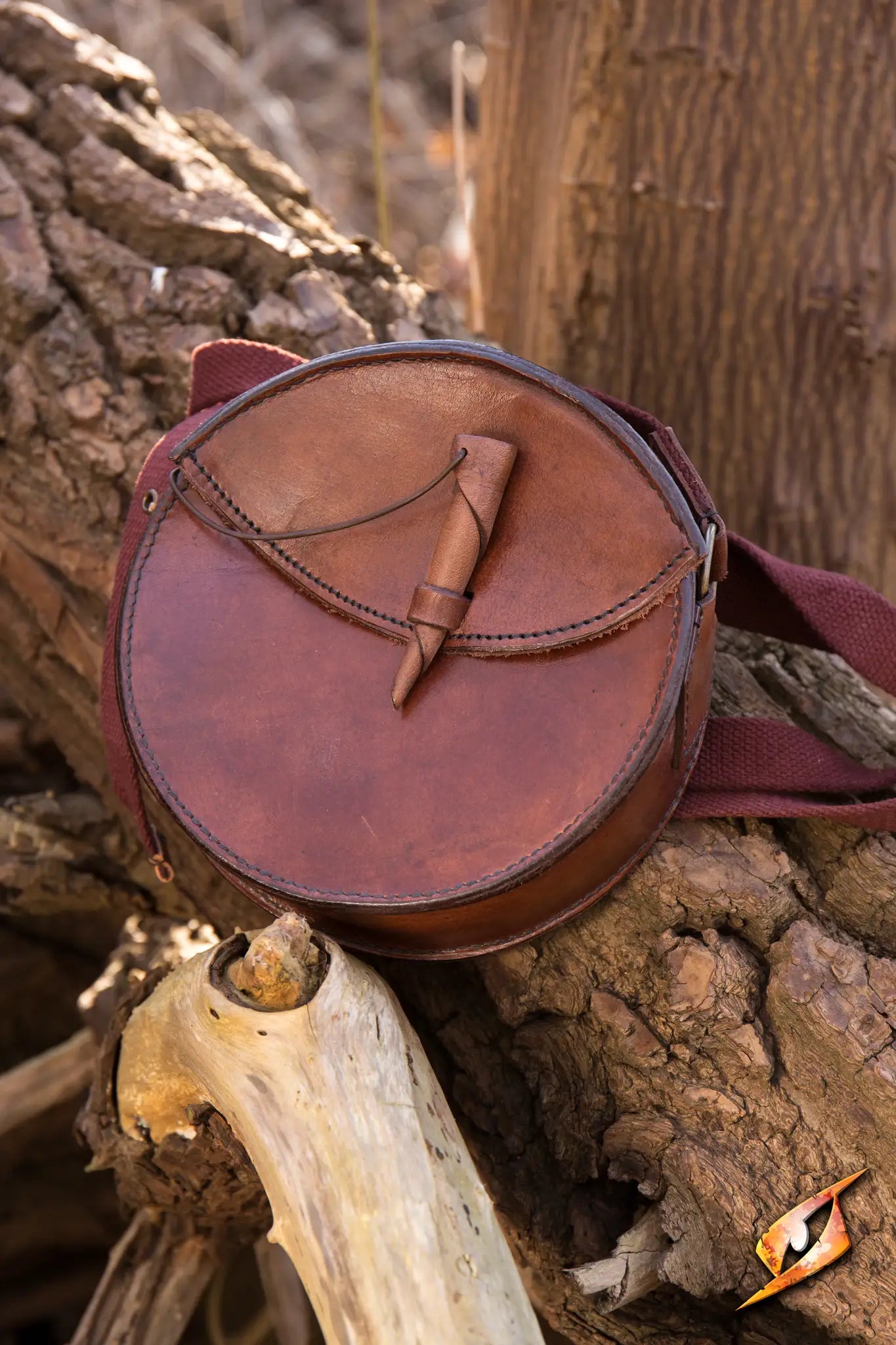 Round Leather Bag