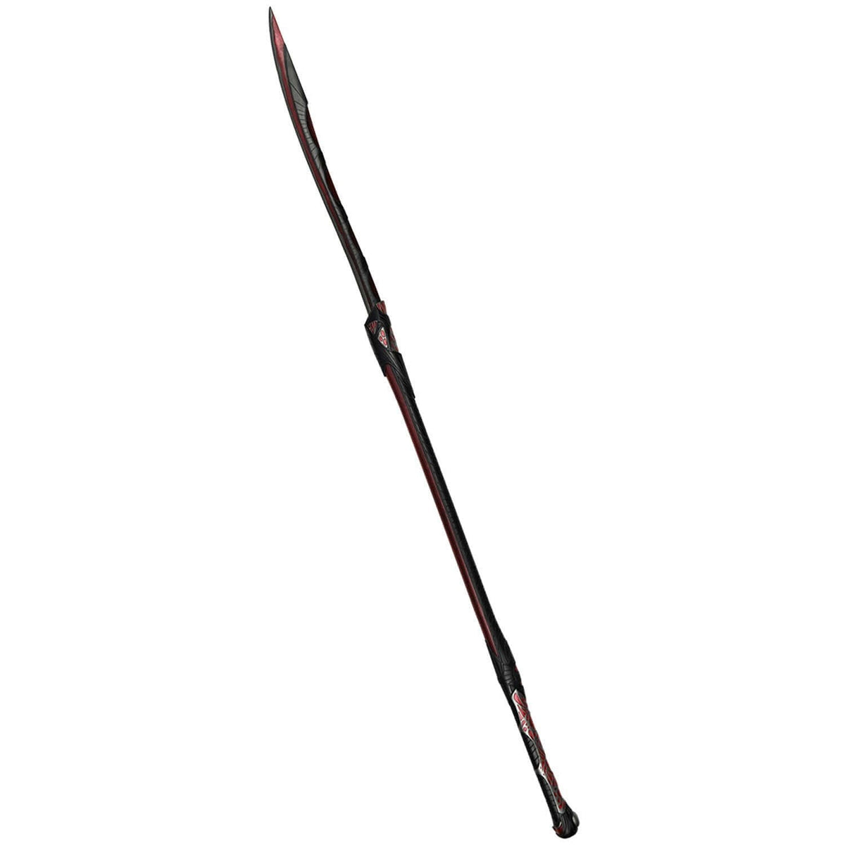 Arkhol Polearm with intricate spider design and chitinous shell coloring, crafted from durable foam.