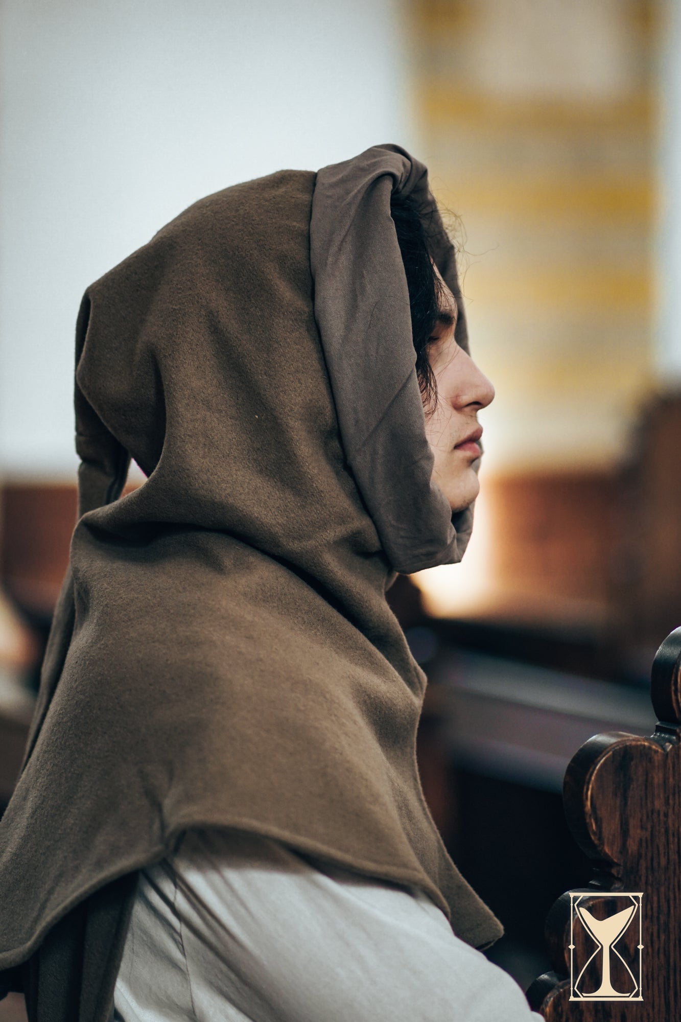 Simple Liripipe Hood - Brushed Wool