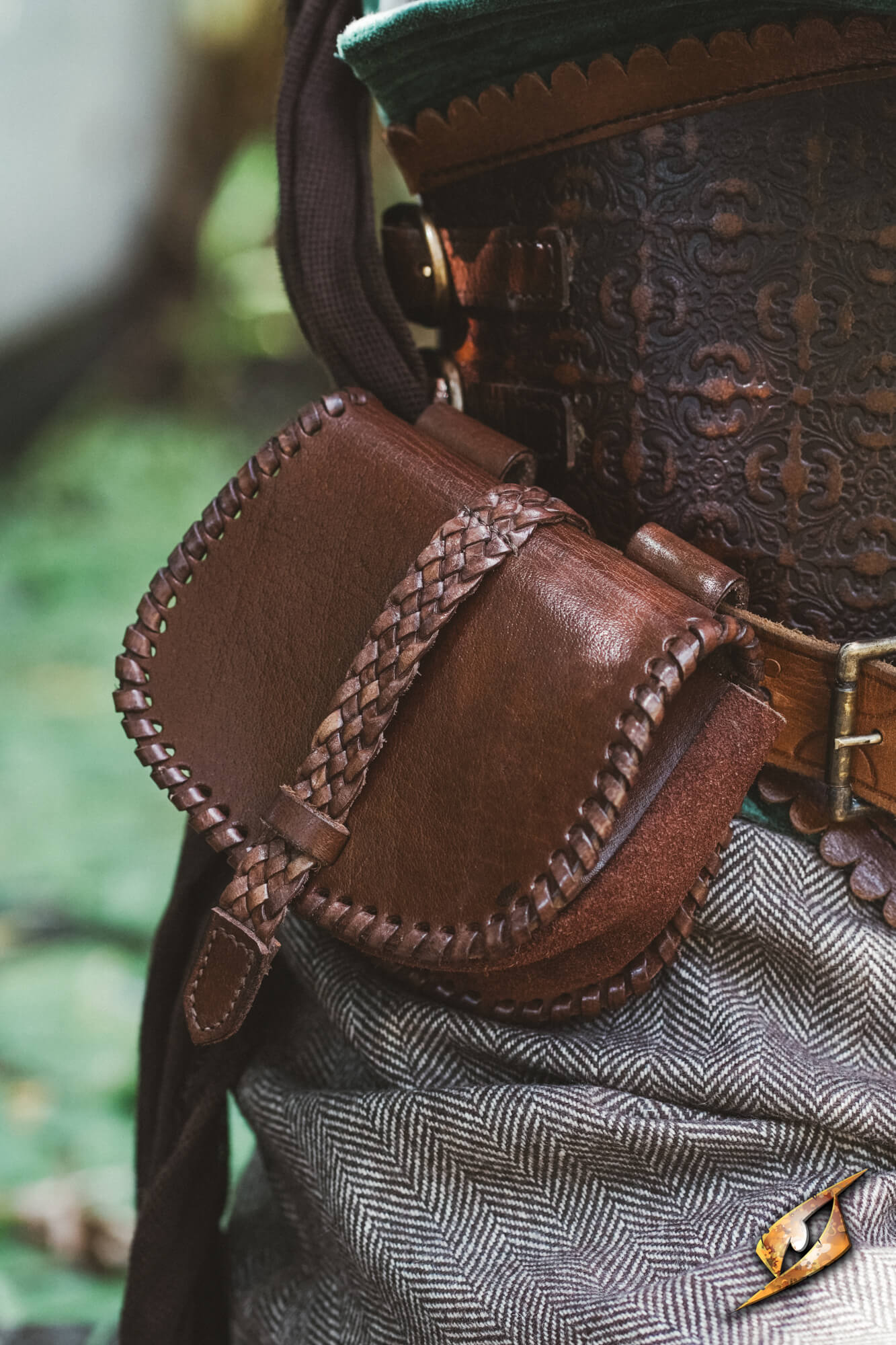 Medieval leather pouch - Small