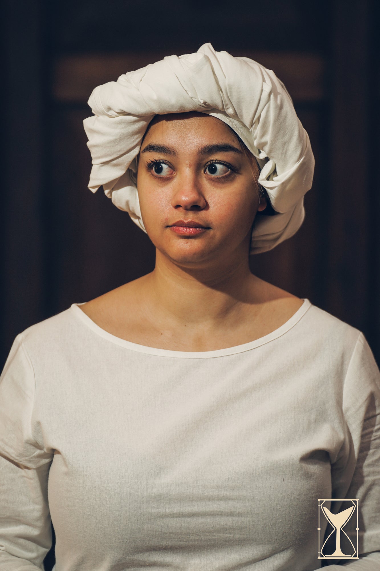 Rectangular Veil and Fillet - Cotton