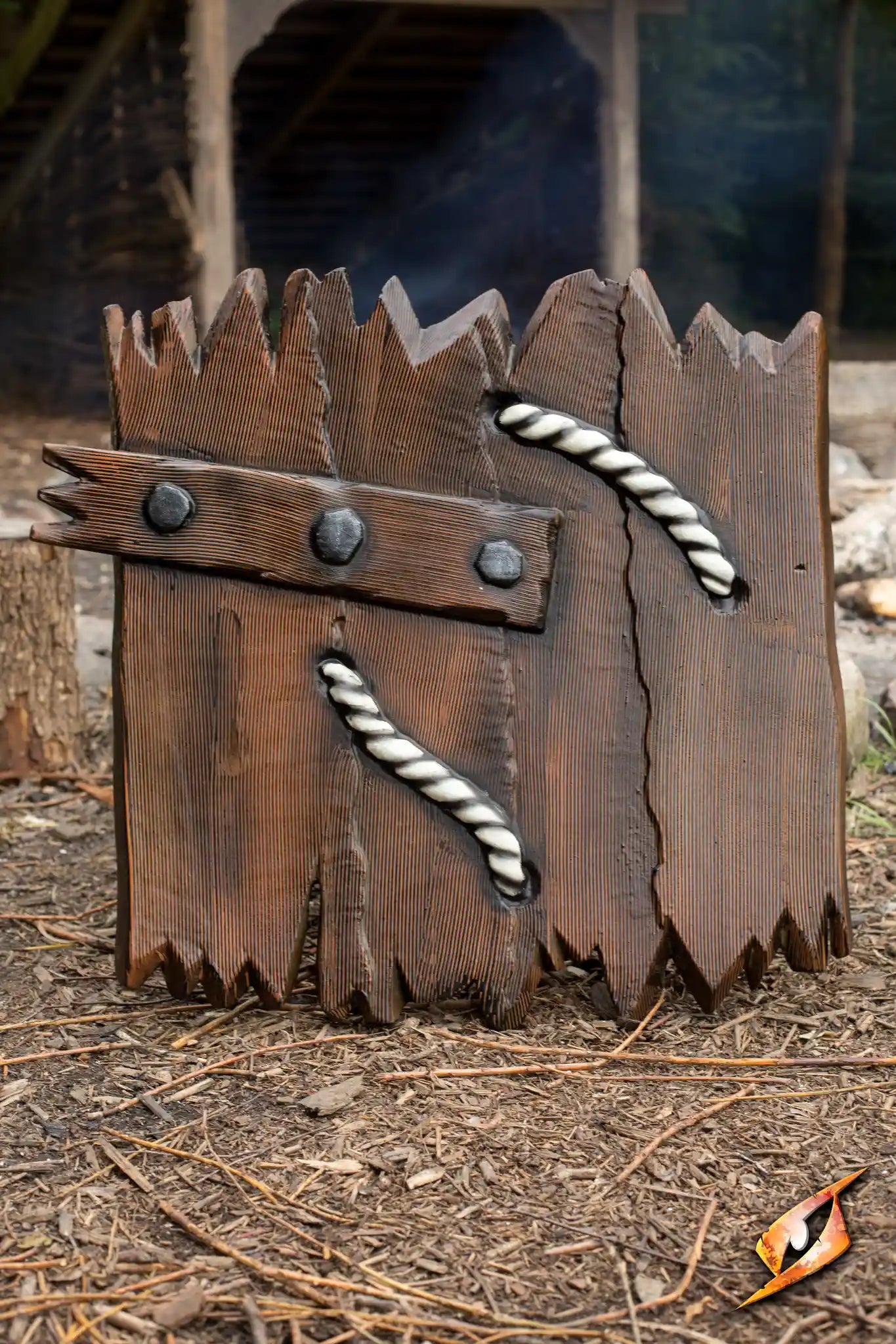 Orc Waanaz Shield - Wood - 60x66 cm