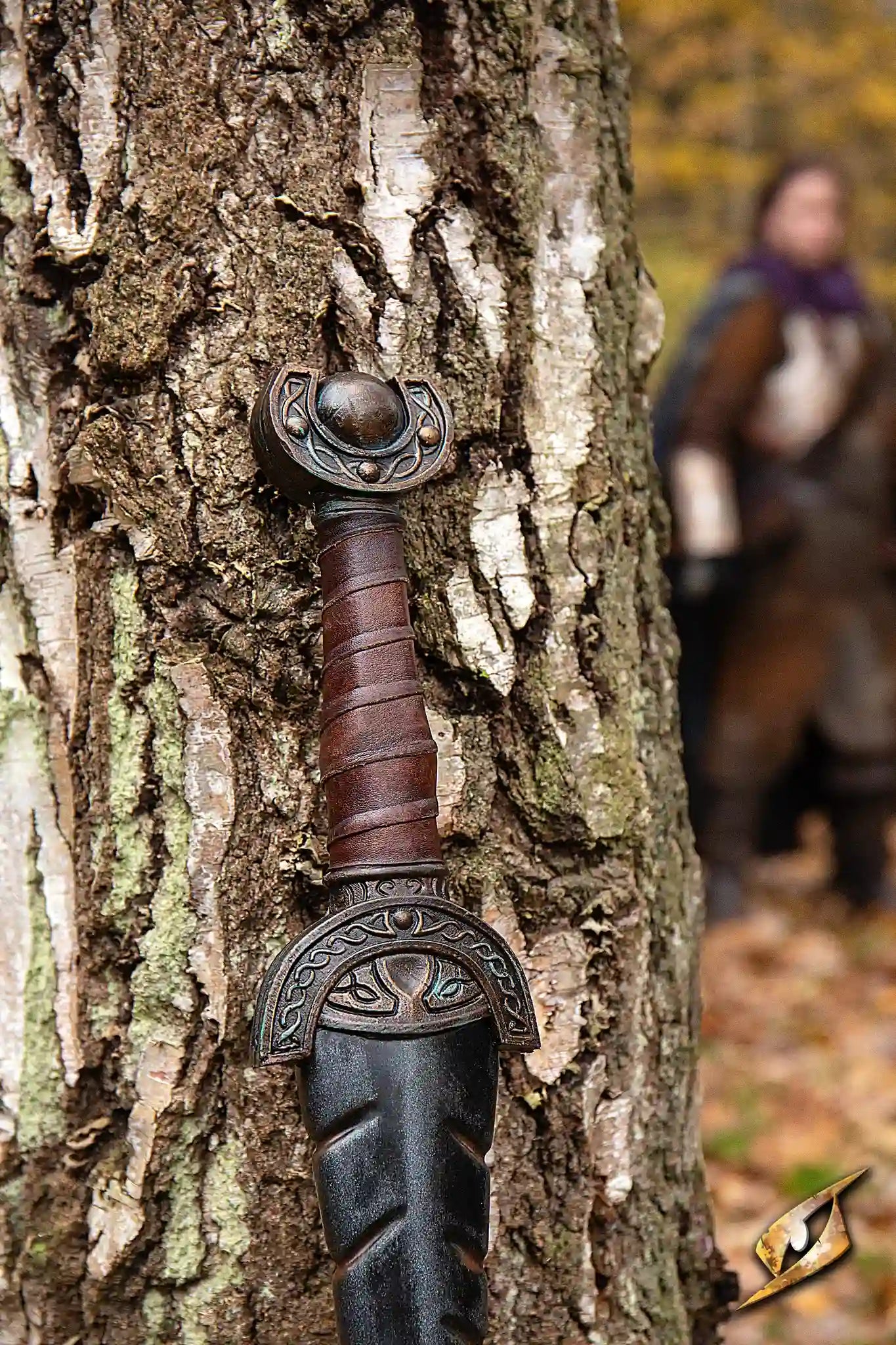 Battleworn Celtic Leaf Sword