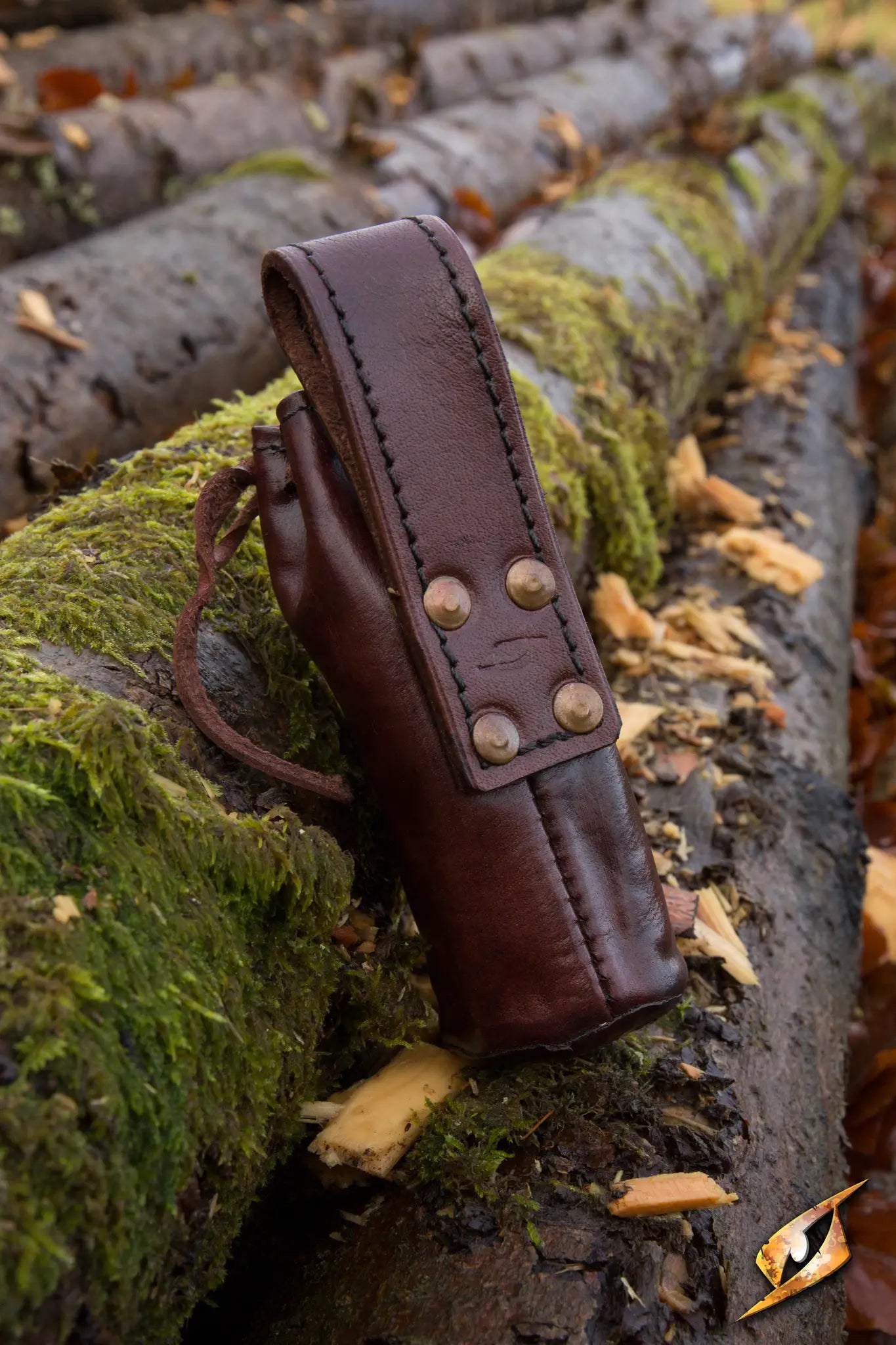 Telescope With Leather Pouch - Brass