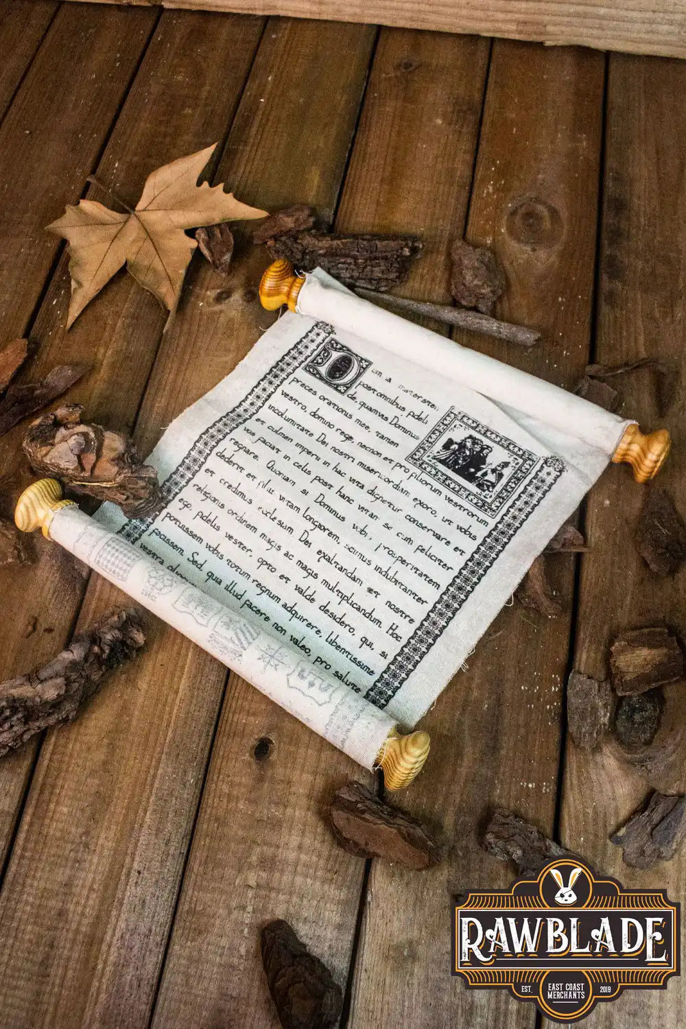 Medieval Scroll With Leather Strap