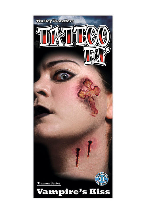 Vampire Kiss Temporary Tattoo