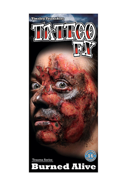 Burned Alive Temporary Tattoo