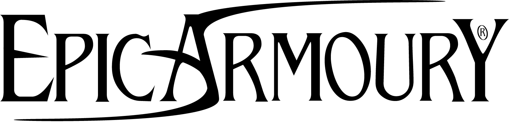 Logo of Epic Armoury in black text