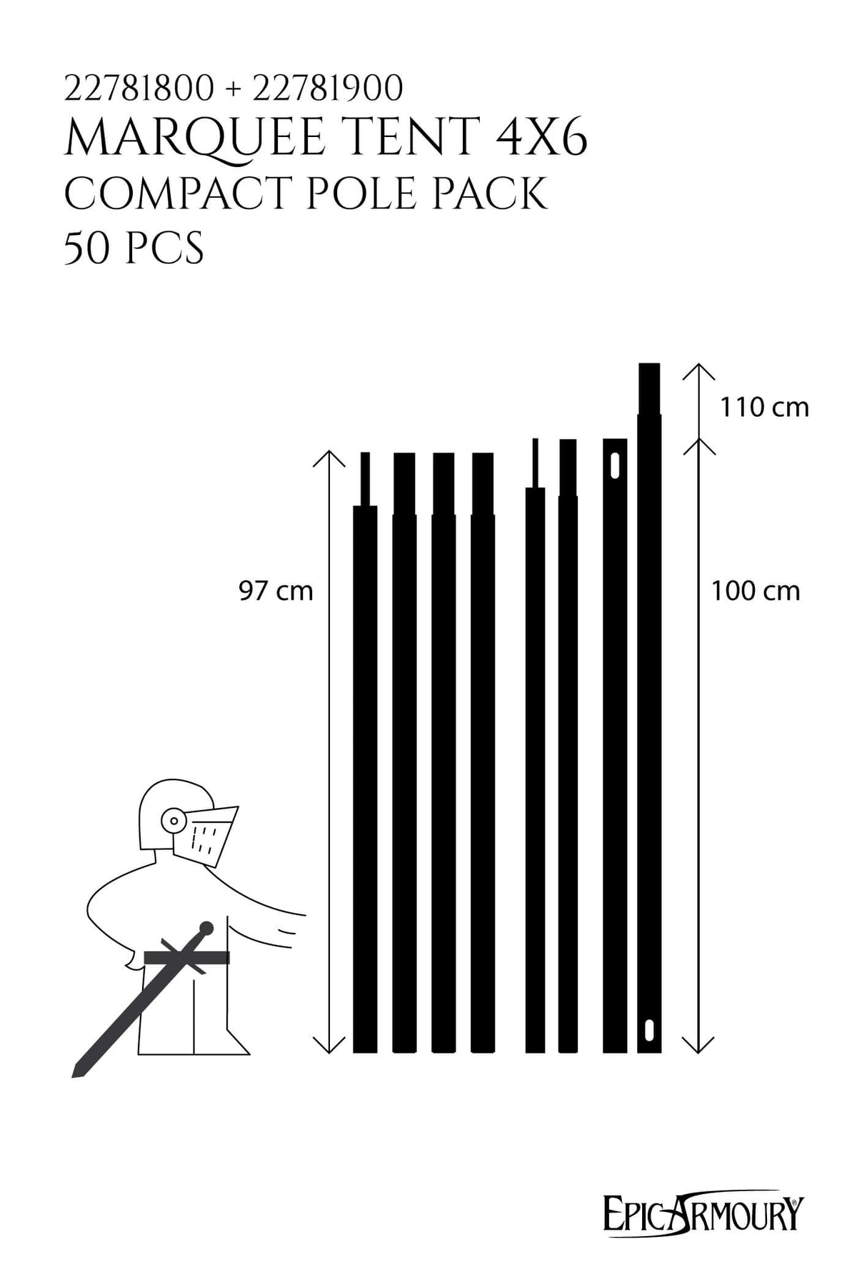 Marquee Tent Pole Pack