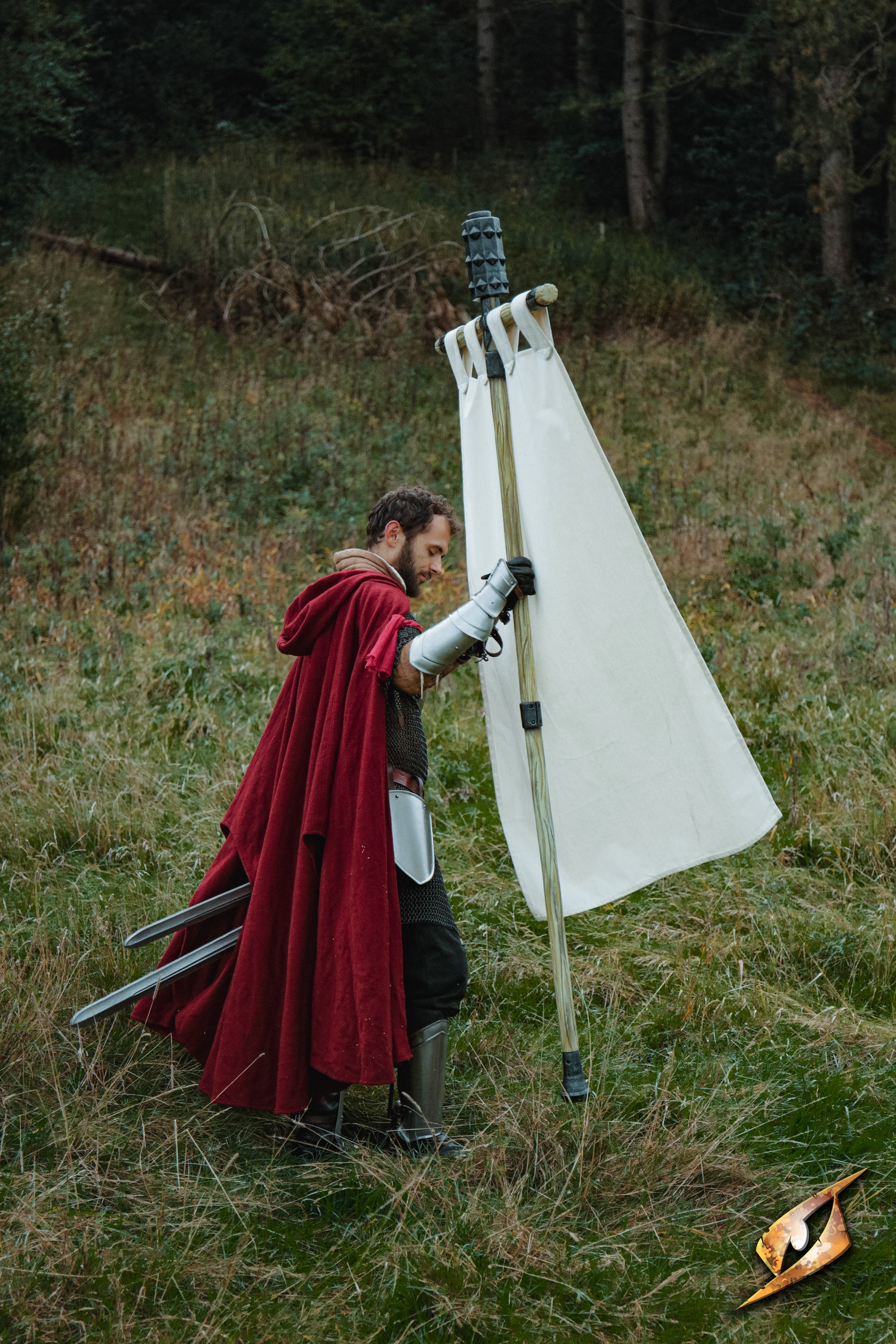 Complete Battle Standard Set - Spiked Mace Top