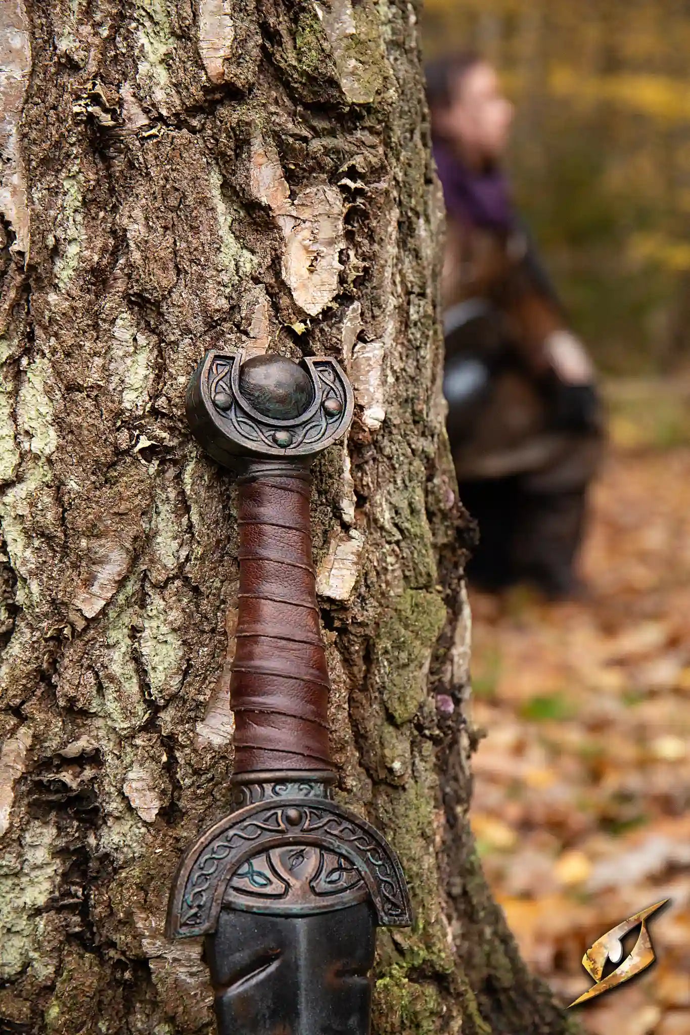 Battleworn Celtic Leaf Sword