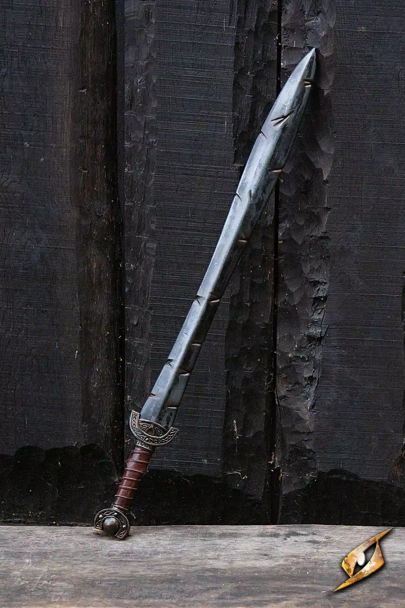 Battleworn Celtic Leaf Sword