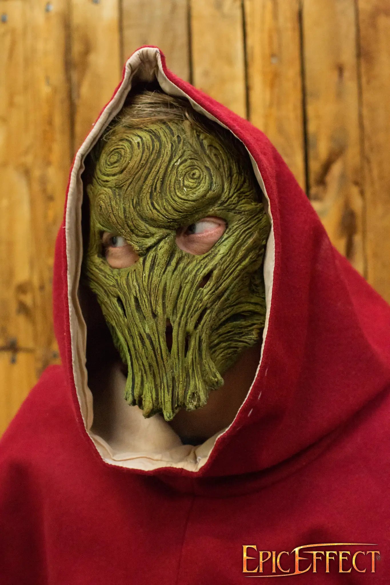Wood Trophy Mask - Brown - One-Size