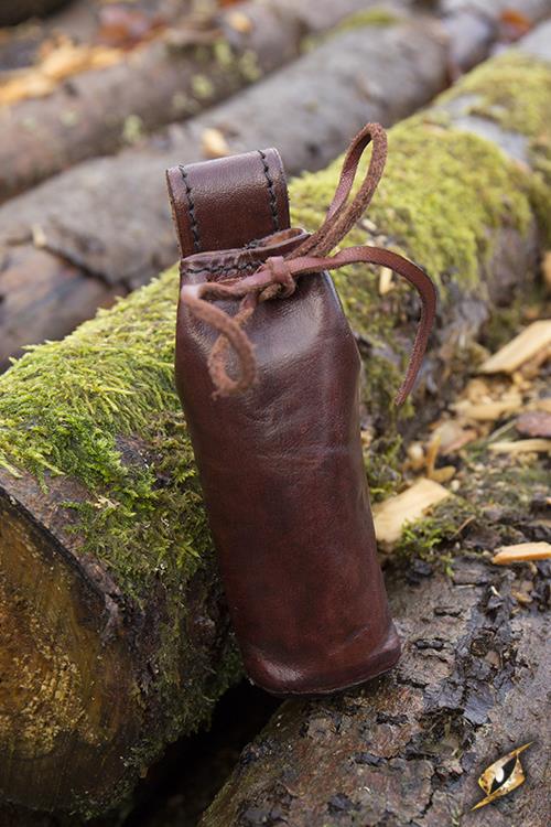 Telescope With Leather Pouch - Brass