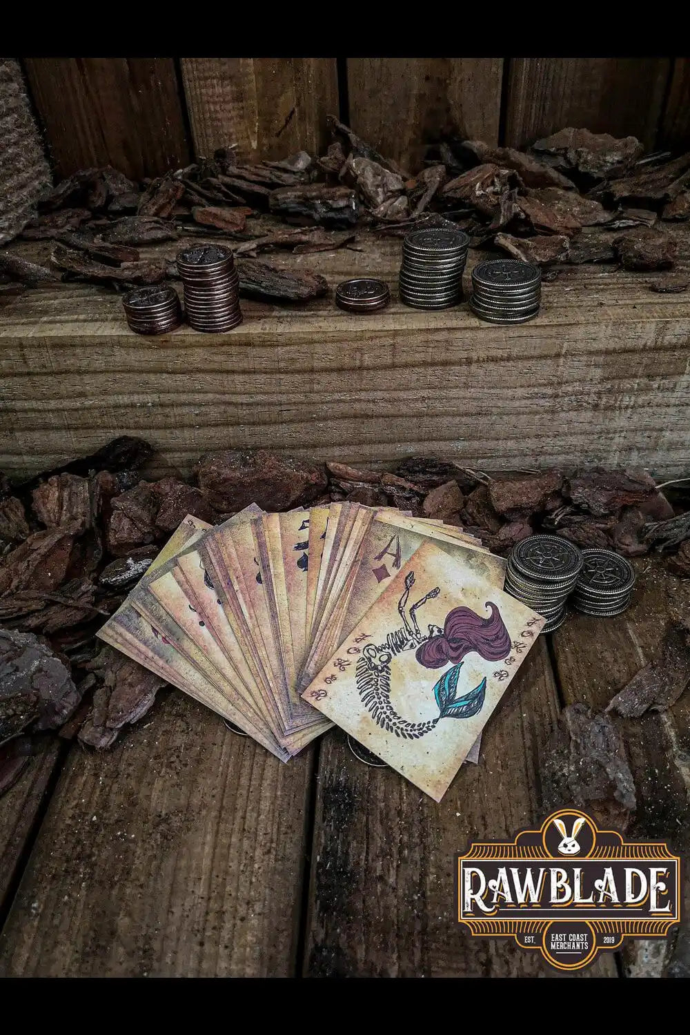 Dead Mermaid Pirate Poker Deck