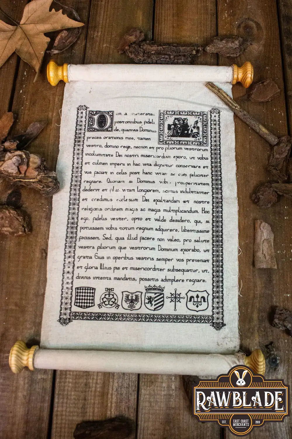 Medieval Scroll With Leather Strap