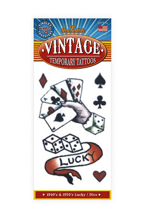 Lucky Temporary Tattoo