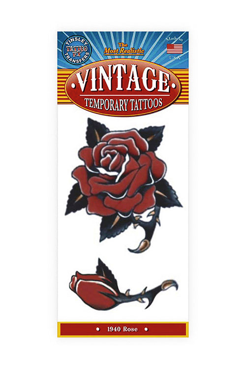 Rose Temporary Tattoo