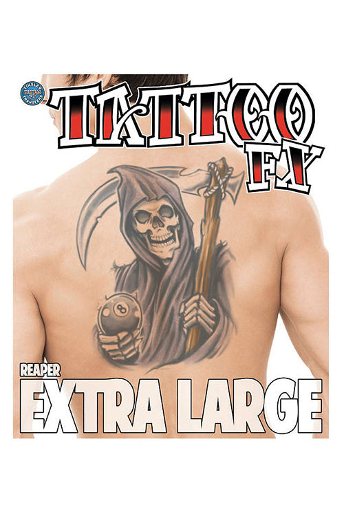 Extra Large Reaper Temporary Tattoo
